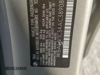 2010 BMW 5 Series 528i xDrive with VIN WBANV1C54AC389081, listed as a Copart auction lot 48349415 with 158,689 mi miles and Salvage Title. Bid and sale history available at carsss.com. Image 12.