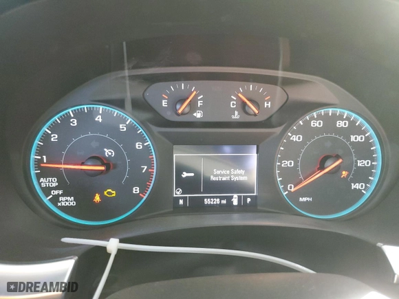 2020 Chevrolet Traverse LS with VIN 1GNERFKW8LJ165977, listed as a Copart auction lot 89313655 with 55,226 mi miles and Salvage Title. Bid and sale history available at carsss.com. Image 9.