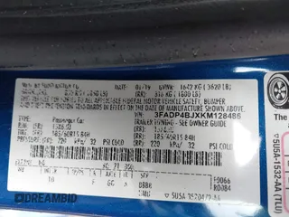 2019 Ford Fiesta SE with VIN 3FADP4BJXKM128486, listed as a IAAI auction lot 41876011 with 77,978 mi miles. Bid and sale history available at carsss.com. Image 9.