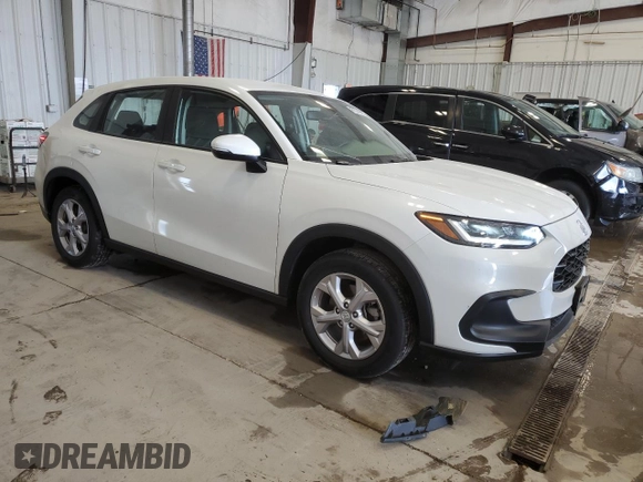 2024 Honda HR-V LX with VIN 3CZRZ2H37RM761118, listed as a Copart auction lot 60245595 with 17,427 mi miles and Salvage title. Bid and sale history available at DreamBid. Image 4.