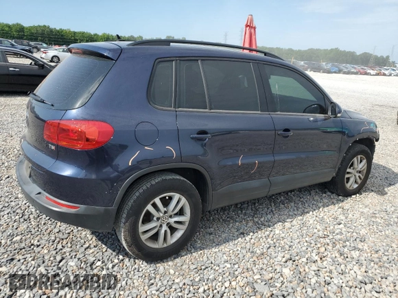 2016 Volkswagen Tiguan R-Line with VIN WVGAV7AXXGW603213, listed as a Copart auction lot 63615205 with 110,575 mi miles and Salvage title. Bid and sale history available at DreamBid. Image 3.