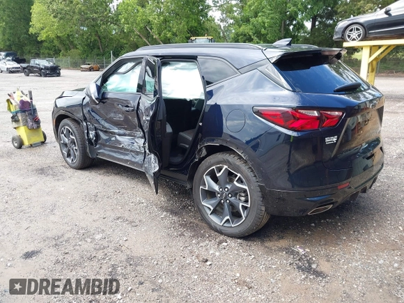 2020 Chevrolet Blazer RS with VIN 3GNKBERSXLS674794, listed as a IAAI auction lot 42390464 with 31,573 mi miles and . Bid and sale history available at DreamBid. Image 3.