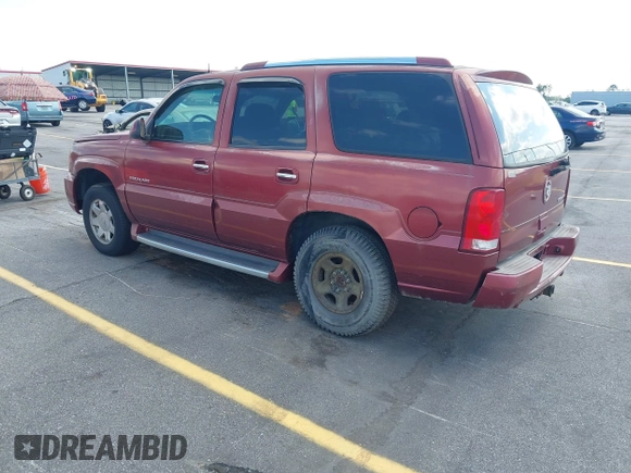 2003 Cadillac Escalade z VIN 1GYEK63N53R183593, wystawiony jako IAAI lot #42438258 z przebiegiem 74 561 mil mil oraz . Historia ofert i sprzedaży dostępna na DreamBid. Obrazek 3.