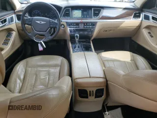 2017 Genesis G80 3.8L with VIN KMHGN4JE1HU177920, listed as a Copart auction lot 49685815 with 107,275 mi miles and Salvage Title. Bid and sale history available at DreamBid. Image 8.