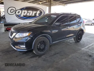 2017 Nissan Rogue SV with VIN KNMAT2MT5HP613908, listed as a Copart auction lot 63114135 with 135,842 mi miles and Salvage title. Bid and sale history available at DreamBid. Image 1.