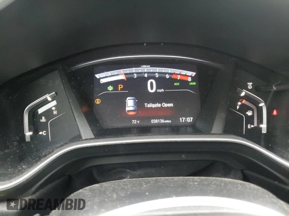 2020 Honda CR-V EX with VIN 7FARW1H59LE004988, listed as a Copart auction lot 59726565 with 38,136 mi miles and Salvage title. Bid and sale history available at DreamBid. Image 9.