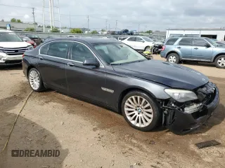 2010 BMW 7 Series 750Li xDrive with VIN WBAKC8C58ACY68671, listed as a Copart auction lot 56703235 with 122,083 mi miles and Salvage title. Bid and sale history available at DreamBid. Image 4.
