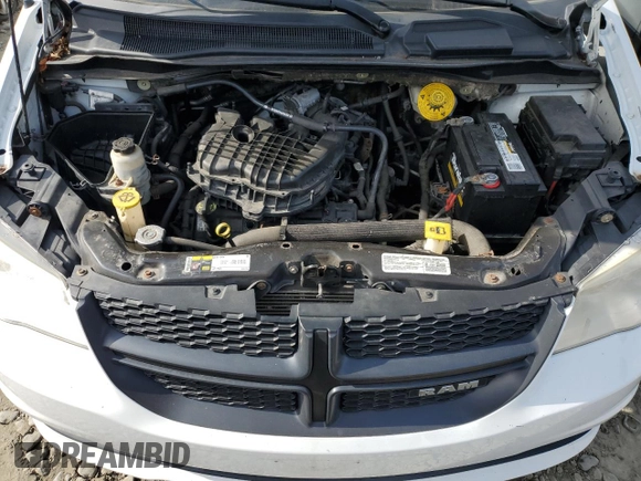 2014 Ram Cargo Van Tradesman with VIN 2C4JRGAG8ER284022, listed as a Copart auction lot 71892374 with 0 mi miles and Salvage Title. Bid and sale history available at carsss.com. Image 11.