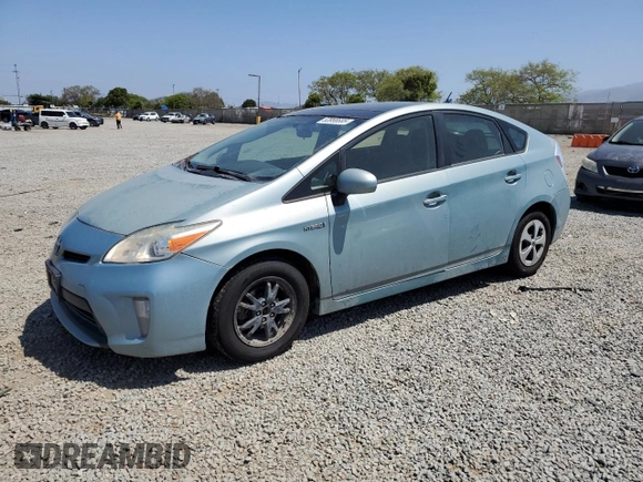 2013 Toyota Prius One with VIN JTDKN3DU0D1689885, listed as a Copart auction lot 53958685 with 217,828 mi miles and Clean Title. Bid and sale history available at carsss.com. Image 1.