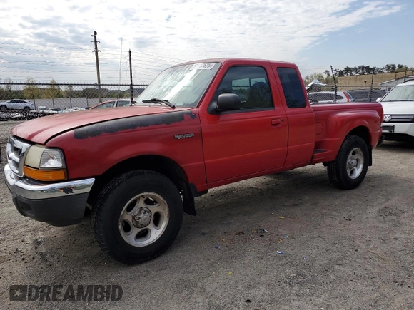 2000 Ford Ranger XL with VIN 1FTZR15VXYTA55671, listed as a Copart auction lot 52717625 with 90,678 mi miles and Clean Title. Bid and sale history available at carsss.com. Image 1.
