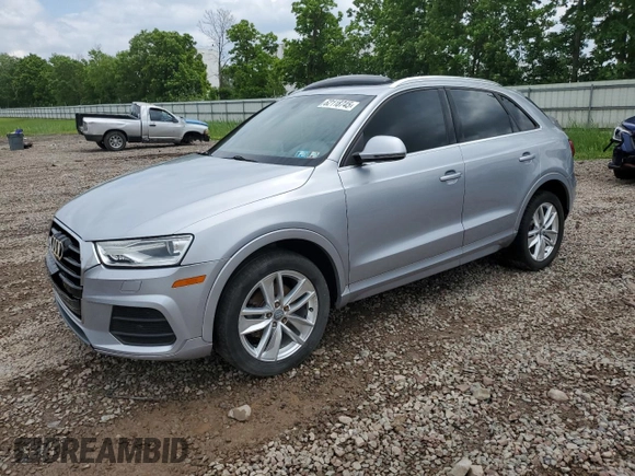 2016 Audi Q3 Premium Plus with VIN WA1EFCFS1GR016996, listed as a Copart auction lot 62118745 with 90,852 mi miles and Salvage title. Bid and sale history available at DreamBid. Image 1.