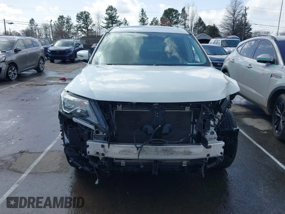 2017 Nissan Pathfinder SV with VIN 5N1DR2MM9HC627155, listed as a IAAI auction lot 41710942 with 60,906 mi miles. Bid and sale history available at carsss.com. Image 12.