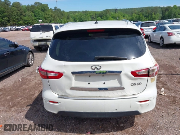2015 Infiniti QX60 with VIN 5N1AL0MNXFC547099, listed as a IAAI auction lot 42104864 with 128,834 mi miles and . Bid and sale history available at DreamBid. Image 16.