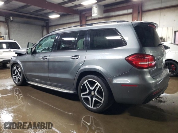 2018 Mercedes-Benz GLS 550 with VIN 4JGDF7DE0JB085552, listed as a Copart auction lot 78694124 with 89,974 mi miles and Salvage title. Bid and sale history available at DreamBid. Image 2.