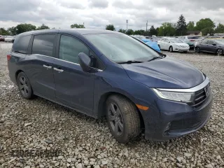 2022 Honda Odyssey EX-L z VIN 5FNRL6H75NB034219, wystawiony jako Copart lot #58112845 z przebiegiem 48 530 mil mil oraz Szkoda całkowita • Salvage title. Historia ofert i sprzedaży dostępna na DreamBid. Obrazek 4.