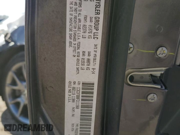 2015 Dodge Dart SXT with VIN 1C3CDFBB8FD111968, listed as a Copart auction lot 49374065 with 97,032 mi miles and Salvage Title. Bid and sale history available at carsss.com. Image 14.