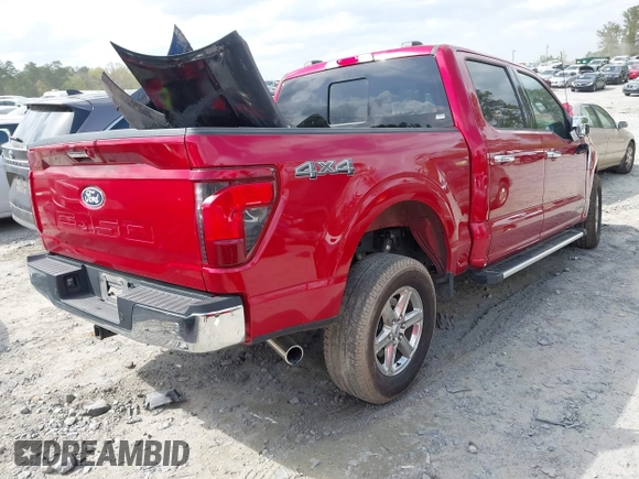 2024 Ford F-150 XLT with VIN 1FTFW3LD8RFA31497, listed as a IAAI auction lot 41941063 with 1 mi miles. Bid and sale history available at carsss.com. Image 4.