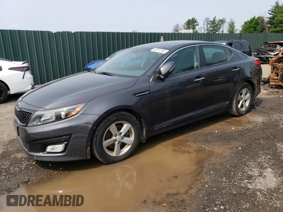 2015 Kia Optima LX with VIN 5XXGM4A70FG424291, listed as a Copart auction lot 60291265 with 273,391 mi miles and Clean title. Bid and sale history available at DreamBid. Image 1.