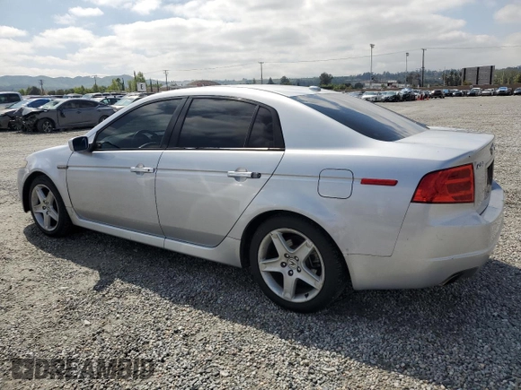 2005 Acura TL with VIN 19UUA66295A046326, listed as a Copart auction lot 54550935 with 166,408 mi miles and Salvage Title. Bid and sale history available at carsss.com. Image 2.