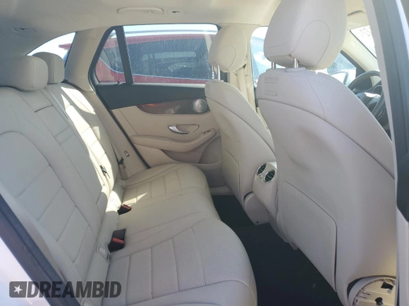 2018 Mercedes-Benz GLC with VIN WDC0G4KB6JV061711, listed as a Copart auction lot 63247122 with 0 mi miles. Bid and sale history available at carsss.com. Image 6.