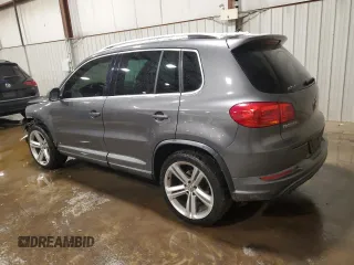 2016 Volkswagen Tiguan R-Line with VIN WVGBV7AX4GW085961, listed as a Copart auction lot 41828715 with 102,369 mi miles and Salvage Title. Bid and sale history available at DreamBid. Image 2.