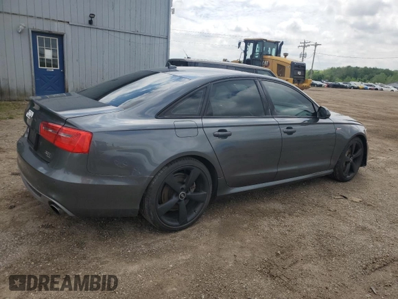2014 Audi A6 Prestige with VIN WAUHGAFC4EN015856, listed as a Copart auction lot 57858615 with 171,047 mi miles and Clean title. Bid and sale history available at DreamBid. Image 3.