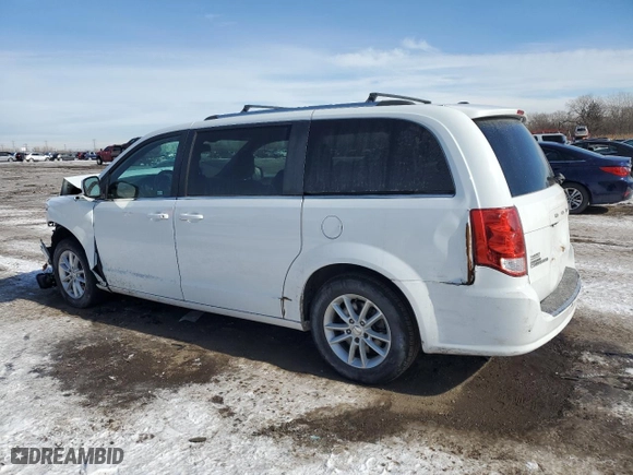 2019 Dodge Grand Caravan SXT with VIN 2C4RDGCG3KR517945, listed as a Copart auction lot 46093615 with 137,517 mi miles and Salvage Title. Bid and sale history available at carsss.com. Image 2.