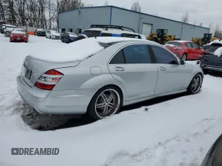 2007 Mercedes-Benz S 550 with VIN WDDNG71X07A071327, listed as a Copart auction lot 45320775 with 95,374 mi miles and Salvage Title. Bid and sale history available at DreamBid. Image 3.