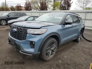 2025 Ford Explorer ST-Line with VIN 1FMUK8KH8SGB48786, listed as a Copart auction lot 55335115 with 1,088 mi miles and Salvage title. Bid and sale history available at DreamBid. Image 1.