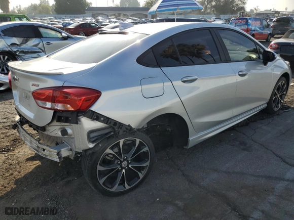 2019 Chevrolet Cruze Premier with VIN 1G1BF5SM8K7127201, listed as a Copart auction lot 87017734 with 23,155 mi miles and Salvage Title. Bid and sale history available at carsss.com. Image 3.