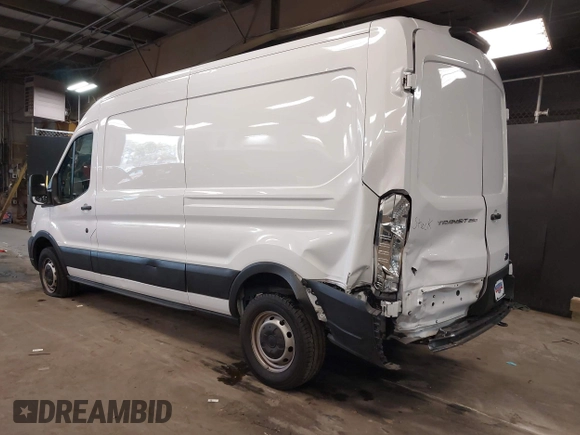 2023 Ford Transit Cargo with VIN 1FTBR1C86PKB37075, listed as a IAAI auction lot 41856721 with 20,540 mi miles. Bid and sale history available at carsss.com. Image 3.