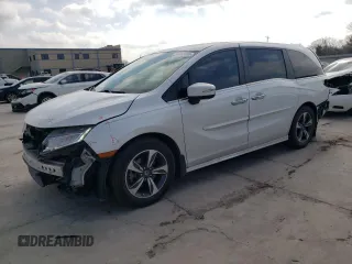 2020 Honda Odyssey Touring with VIN 5FNRL6H8XLB008222, listed as a Copart auction lot 48782205 with 152,088 mi miles and Salvage Title. Bid and sale history available at DreamBid. Image 1.