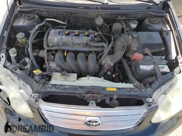 2003 Toyota Corolla CE with VIN 1NXBR32E63Z043999, listed as a Copart auction lot 54372535 with 159,933 mi miles and Salvage Title. Bid and sale history available at DreamBid. Image 11.