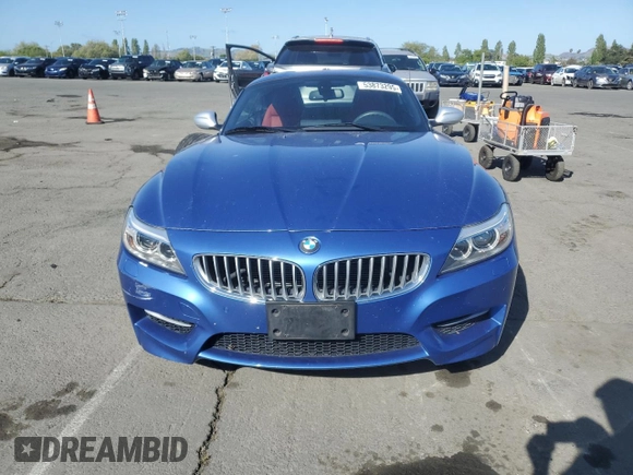 2016 BMW Z4 sDrive35is with VIN WBALM1C55GE634882, listed as a Copart auction lot 53873295 with 48,408 mi miles and Salvage title. Bid and sale history available at DreamBid. Image 5.