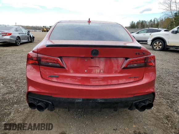 2020 Acura TLX w/A-Spec Pkg with VIN 19UUB3F62LA801635, listed as a Copart auction lot 79255494 with 64,464 mi miles and Salvage Title. Bid and sale history available at carsss.com. Image 6.