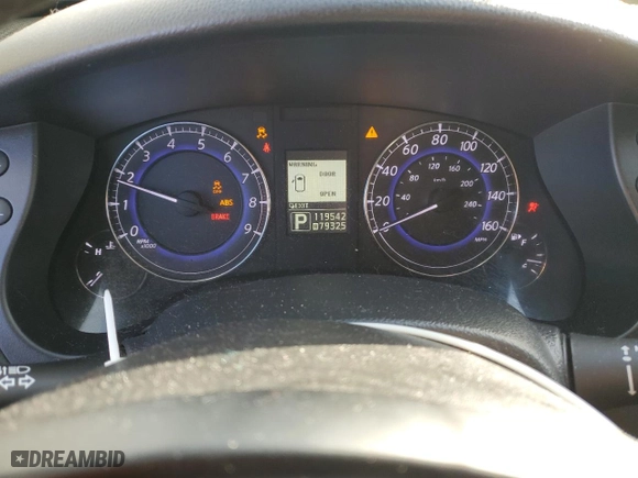 2012 Infiniti EX35 Journey with VIN JN1AJ0HR4CM450965, listed as a Copart auction lot 45657055 with 119,542 mi miles and Salvage Title. Bid and sale history available at carsss.com. Image 9.