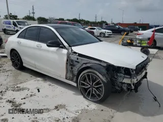 2019 Mercedes-Benz C 43 AMG with VIN 55SWF6EB9KU289078, listed as a Copart auction lot 61717885 with 64,168 mi miles and Salvage title. Bid and sale history available at DreamBid. Image 4.