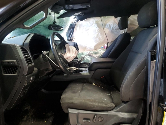 2019 Ford F-150 XL with VIN 1FTEW1E40KFC15335, listed as a Copart auction lot 47199965 with 0 mi miles and Salvage Title. Bid and sale history available at carsss.com. Image 7.