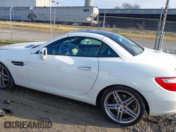 2014 Mercedes-Benz SLK 250 with VIN WDDPK4HA2EF085432, listed as a IAAI auction lot 41141812 with 65,718 mi miles and . Bid and sale history available at DreamBid. Image 14.