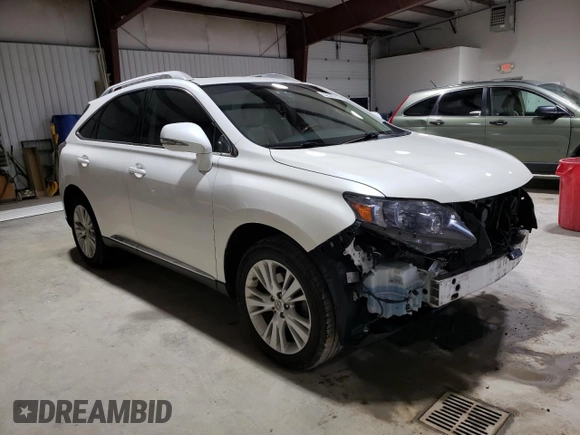 2010 Lexus RX 450h with VIN JTJBC1BA4A2003627, listed as a Copart auction lot 52583155 with 84,709 mi miles and Salvage title. Bid and sale history available at DreamBid. Image 4.