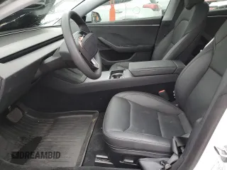 2025 Tesla Model 3 Long Range with VIN 5YJ3E1EB7SF928813, listed as a Copart auction lot 58837915 with 4,278 mi miles and Salvage title. Bid and sale history available at DreamBid. Image 7.