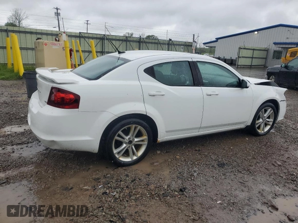 2014 Dodge Avenger SXT with VIN 1C3CDZCG3EN165716, listed as a Copart auction lot 57795365 with 33,070 mi miles and Salvage title. Bid and sale history available at DreamBid. Image 3.