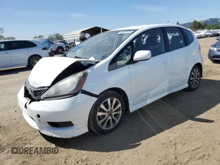 2012 Honda Fit Sport with VIN JHMGE8H50CC009958, listed as a Copart auction lot 55423075 with 117,618 mi miles and Salvage Title. Bid and sale history available at DreamBid. Image 1.