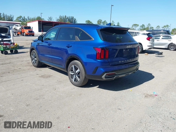 2022 Kia Sorento S with VIN 5XYRL4LC2NG138152, listed as a IAAI auction lot 42055032 with 53,298 mi miles and . Bid and sale history available at DreamBid. Image 3.