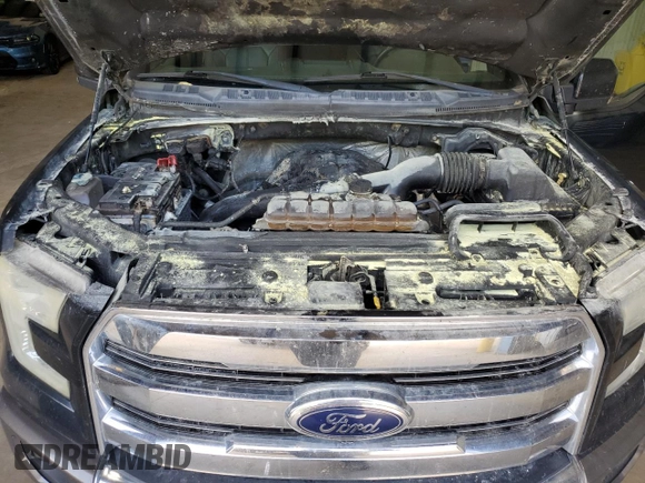 2015 Ford F-150 XLT with VIN 1FTEW1EG5FFB90805, listed as a Copart auction lot 54433415 with 249,920 mi miles and Salvage title. Bid and sale history available at DreamBid. Image 11.