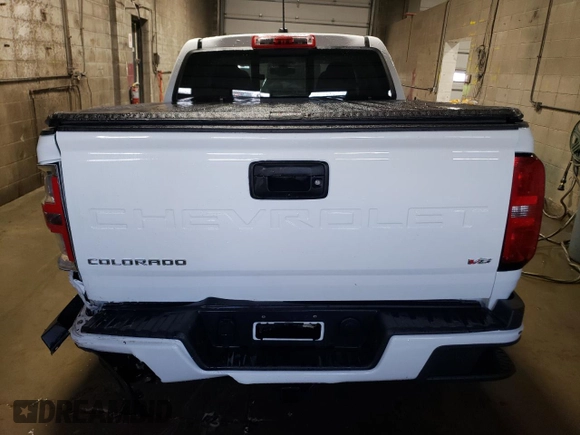 2022 Chevrolet Colorado 4WD LT with VIN 1GCGTCENXN1288431, listed as a Copart auction lot 51446895 with 46,582 mi miles and Salvage title. Bid and sale history available at DreamBid. Image 6.