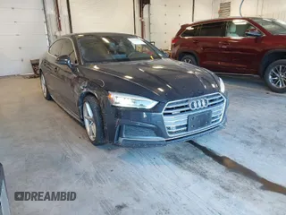 2018 Audi A5 Sportback Premium Plus with VIN WAUENCF52JA133055, listed as a IAAI auction lot 41644106 with 71,558 mi miles. Bid and sale history available at carsss.com. Image 1.