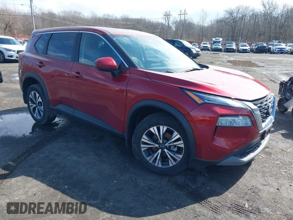 2023 Nissan Rogue SV with VIN 5N1BT3BB9PC937496, listed as a IAAI auction lot 41741224 with 18,933 mi miles and . Bid and sale history available at carsss.com. Image 1.
