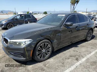 2019 BMW 5 Series 540i with VIN WBAJE5C54KWW12967, listed as a Copart auction lot 58490535 with 91,758 mi miles and Salvage title. Bid and sale history available at DreamBid. Image 1.