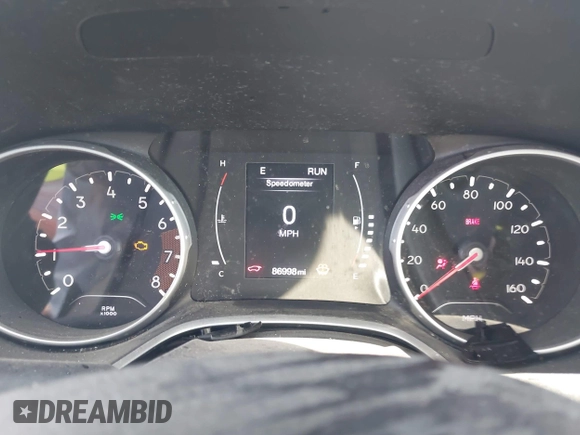 2018 Jeep Compass Sport with VIN 3C4NJCAB2JT169736, listed as a IAAI auction lot 41794046 with 86,998 mi miles. Bid and sale history available at carsss.com. Image 7.